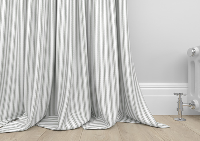 Lace Stripes, Grey - Made to Measure Curtains - Image 6
